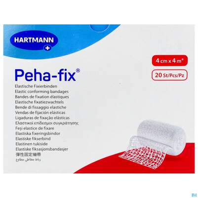 Sie sehen eine Packung Elastische Binden Peha-fix Fixierbinde 4mx 4cm 20st, Produktbild: 01 Elastische Binden Peha-fix Fixierbinde 4mx 4cm 20st, A-Nr.: 4902840 - 01