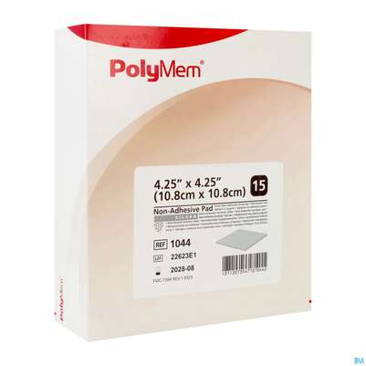 Wundauflagen Polymem Non/adhesive Silver 10,8x 10,8cm Nr 1044 15st, A-Nr.: 3042602 - 02