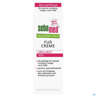 Fuss Creme Sebamed Trockene Haut Urea 10% 100ml, A-Nr.: 3399586 - 01