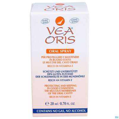 Sie sehen eine Packung Vea Oris Orales Spray 20ml, Produktbild: 01 Vea Oris Orales Spray 20ml, A-Nr.: 3414618 - 01