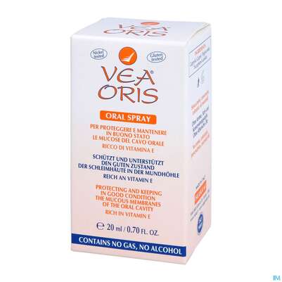 Sie sehen eine Packung Vea Oris Orales Spray 20ml, Produktbild: 02 Vea Oris Orales Spray 20ml, A-Nr.: 3414618 - 02