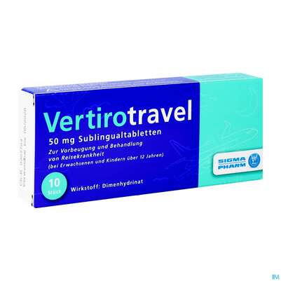 Vertirotravel Sublingualtabl 50mg 10st, A-Nr.: 4960719 - 02
