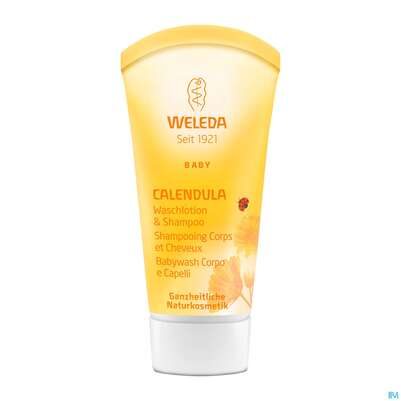 Sie sehen eine Packung Weleda Calendula Waschlotion +shampoon 20ml, Produktbild: 01 Weleda Calendula Waschlotion +shampoon 20ml, A-Nr.: 3199551 - 01