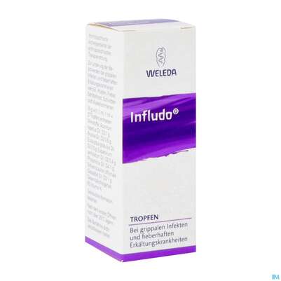 Sie sehen eine Packung Infludo Tropfen 20ml, Produktbild: 02 Infludo Tropfen 20ml, A-Nr.: 0549418 - 02