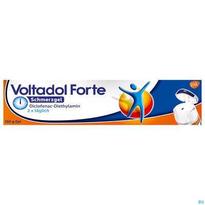 Sie sehen eine Packung Voltadol Schmerzgel Forte 150g, Produktbild: 01 Voltadol Schmerzgel Forte 150g, A-Nr.: 4208364 - 01