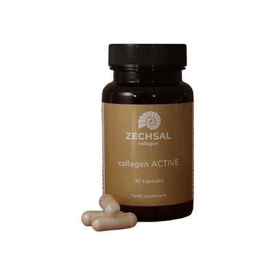Sie sehen eine Packung ZECHSAL Kollagen ACTIVE, Produktbild: 01 ZECHSAL Kollagen ACTIVE, A-Nr.: 3389493 - 01
