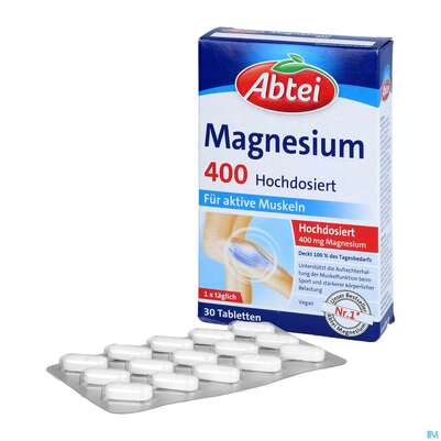 Magnesium Tabl 400 Abtei Titandioxidfrei 50000 30st, A-Nr.: 5720319 - 03