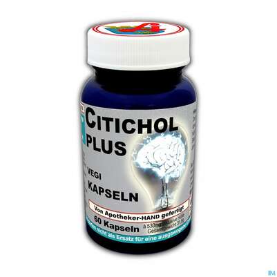 Citicholine Plus Vegi Kapseln 250mg Fischoel Enkeimextrakt Ashwaganda Brahmi 60st, A-Nr.: 5405138 - 01
