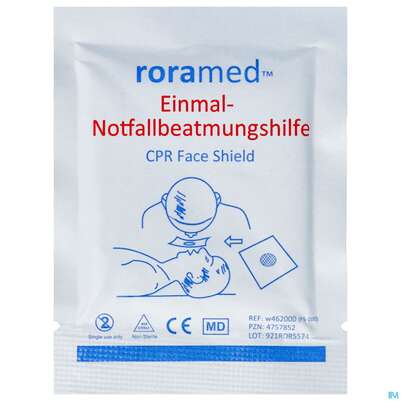 Erste Hilfe Notfallbeatmungstuch Einmal W4620 1st, A-Nr.: 4757852 - 01