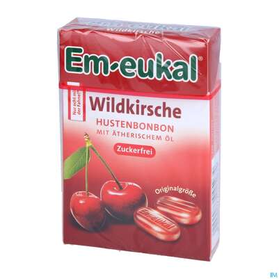Em-eukal Bonbons Zuckerfrei Wildkirsche Box 50g, A-Nr.: 5334869 - 02