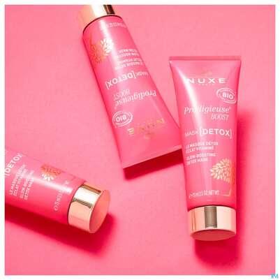 Sie sehen eine Packung Nuxe Creme/prodigieuse Glow Boosting Detox Mask 75ml, Produktbild: 03 Nuxe Creme/prodigieuse Glow Boosting Detox Mask 75ml, A-Nr.: 5775450 - 03