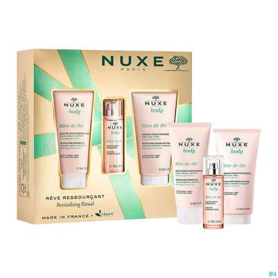 Sie sehen eine Packung Nuxe Xmas/2023/revital.dream Rdt Douche Jelly 100ml +frag Wat 30+scrub 150reve 1st, Produktbild: 03 Nuxe Xmas/2023/revital.dream Rdt Douche Jelly 100ml +frag Wat 30+scrub 150reve 1st, A-Nr.: 5808936 - 03