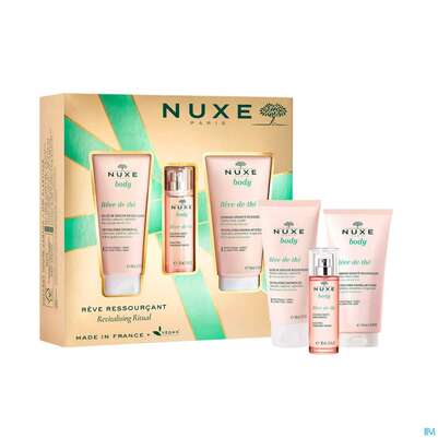 Sie sehen eine Packung Nuxe Xmas/2023/revital.dream Rdt Douche Jelly 100ml +frag Wat 30+scrub 150reve 1st, Produktbild: 04 Nuxe Xmas/2023/revital.dream Rdt Douche Jelly 100ml +frag Wat 30+scrub 150reve 1st, A-Nr.: 5808936 - 04