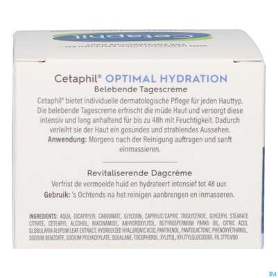 Cetaphil Optimal Hydration Tagescreme Belebend 48g, A-Nr.: 5436989 - 09