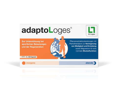 Sie sehen eine Packung adaptoLoges® 240 Kapseln, Produktbild: 01 adaptoLoges® 240 Kapseln, A-Nr.: 5721371 - 01