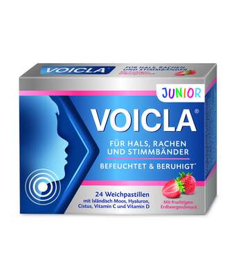 Sie sehen eine Packung VOICLA® Junior, Produktbild: 01 VOICLA® Junior, A-Nr.: 5852587 - 01