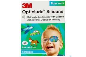 Augenpflaster Opticlude Silicone Boy Mini 5x 6cm 2737pb 50st, A-Nr.: 4531102 - 01