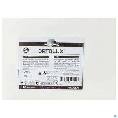Augenverband Ortolux Uhrglasverband Small 70106 20st, A-Nr.: 2842619 - 01