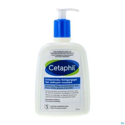 Sie sehen eine Packung Cetaphil Reinigungsgel Schaeumend 473ml, Produktbild: 02 Cetaphil Reinigungsgel Schaeumend 473ml, A-Nr.: 5723341 - 02