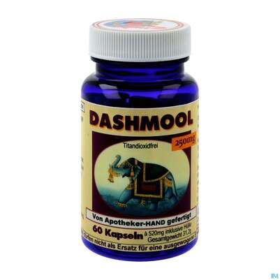 Sie sehen eine Packung Dashmool 250mg Extrakt Kapseln 60st, Produktbild: 02 Dashmool 250mg Extrakt Kapseln 60st, A-Nr.: 4273976 - 02
