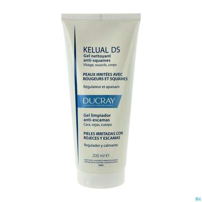 Sie sehen eine Packung Ducray Kelual Ds Reinigungsgel Neu 200ml, Produktbild: 02 Ducray Kelual Ds Reinigungsgel Neu 200ml, A-Nr.: 5862261 - 02