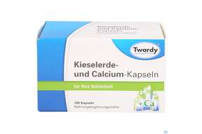 Kieselerde +calcium Kapseln-twardy 160st, A-Nr.: 1489925 - 01