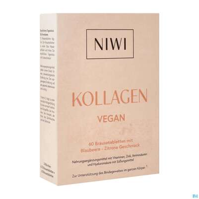 Sie sehen eine Packung Kollagen Vegan Brausetabl Niwi 60st, Produktbild: 02 Kollagen Vegan Brausetabl Niwi 60st, A-Nr.: 5868714 - 02