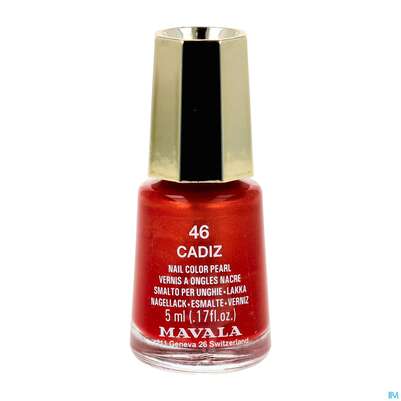 Sie sehen eine Packung Mavala Nagellacke 46 Cadiz 5ml, Produktbild: 02 Mavala Nagellacke 46 Cadiz 5ml, A-Nr.: 3652453 - 02