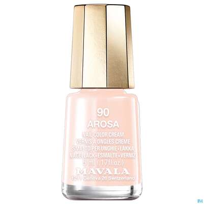 Sie sehen eine Packung Mavala Nagellacke 90 Arosa 5ml, Produktbild: 01 Mavala Nagellacke 90 Arosa 5ml, A-Nr.: 3652720 - 01