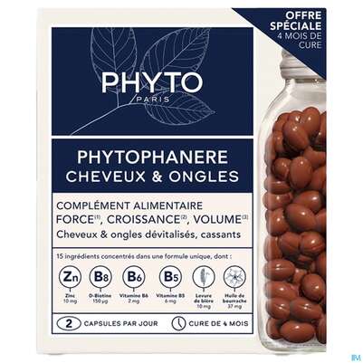 Sie sehen eine Packung Phyto Phytophanere Kapseln 2024 Duo 240st, Produktbild: 02 Phyto Phytophanere Kapseln 2024 Duo 240st, A-Nr.: 5880827 - 02