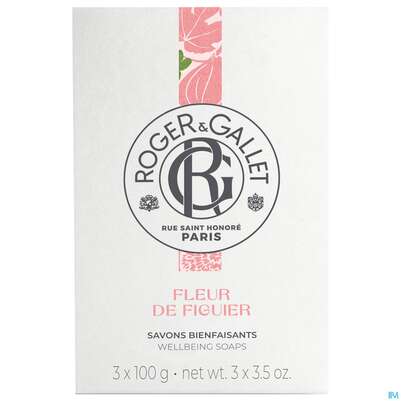 Seifen Roger &amp; Gallet Wellbeing/soap/box Fleur De Figuier 3x100 300g, A-Nr.: 5733440 - 01