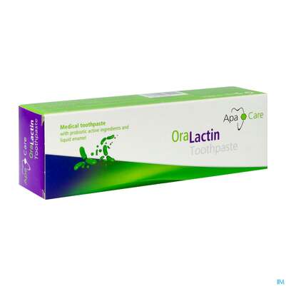 Sie sehen eine Packung Zahnpaste Oralactin Pre +postbiotisch +flüssig.zahnschmelz 75ml, Produktbild: 02 Zahnpaste Oralactin Pre +postbiotisch +flüssig.zahnschmelz 75ml, A-Nr.: 5750378 - 02