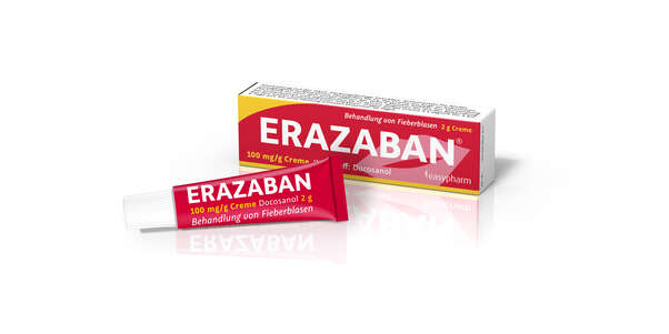 Sie sehen eine Packung ERAZABAN 100mg/g Creme, Produktbild: 01 ERAZABAN 100mg/g Creme, A-Nr.: 3775339 - 01