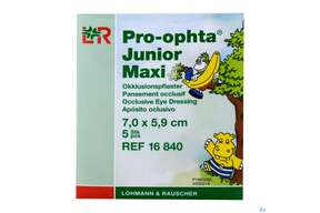 Augenokklusionspflaster Pro-ophta Junior Maxi 7x 5,9cm 16842 100st, A-Nr.: 2723257 - 01