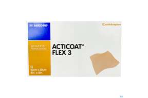 Wundverband Acticoat/flexibel Flex 3 Silberverband Dehnbar 10x 20cm 12st, A-Nr.: 3385733 - 01