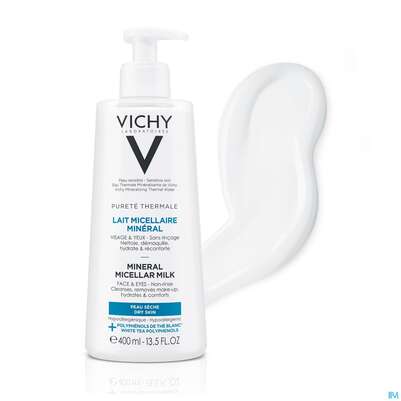 Vichy Purete Thermale Mineral/mizellenmilch Trockene Haut 400ml, A-Nr.: 5178903 - 03