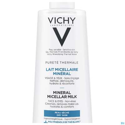 Vichy Purete Thermale Mineral/mizellenmilch Trockene Haut 400ml, A-Nr.: 5178903 - 06