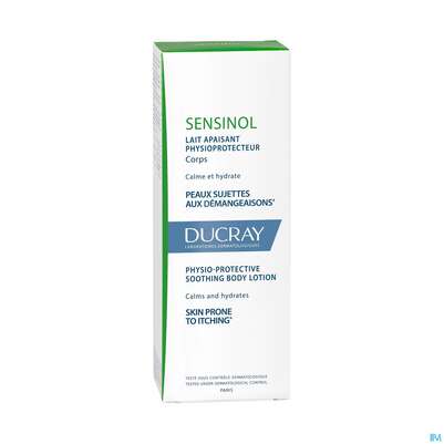 Sie sehen eine Packung Ducray Sensinol Beruhigende Körpermilch 200ml, Produktbild: 03 Ducray Sensinol Beruhigende Körpermilch 200ml, A-Nr.: 4371791 - 03