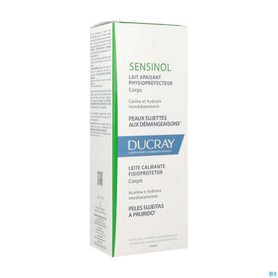 Sie sehen eine Packung Ducray Sensinol Beruhigende Körpermilch 200ml, Produktbild: 04 Ducray Sensinol Beruhigende Körpermilch 200ml, A-Nr.: 4371791 - 04