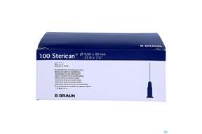 Injektionsspritzen U.zubeh. Einmalkanuelen Braun/sterican/neuralth. G23x3 1/8 0,60x80mm 46656 100st, A-Nr.: 3694210 - 01