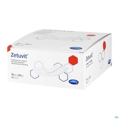 Sie sehen eine Packung Saugkompresse Zetuvit Unsteril 10x 20cm 30st, Produktbild: 05 Saugkompresse Zetuvit Unsteril 10x 20cm 30st, A-Nr.: 1166530 - 05