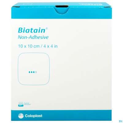 Schaumverband Biatain/steril Nicht Haftend 10x10cm Nr 3410 -col 10st, A-Nr.: 2315469 - 01