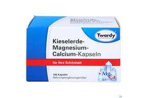 Kieselerde +calcium+magnesium Kapseln-twardy 160st, A-Nr.: 1574401 - 01
