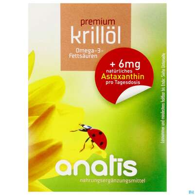 Sie sehen eine Packung Krill Oel/premium Kapseln Anatis +astaxanthin 40st, Produktbild: 01 Krill Oel/premium Kapseln Anatis +astaxanthin 40st, A-Nr.: 4314540 - 01