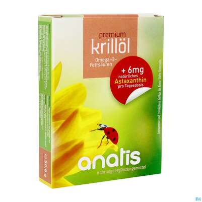 Sie sehen eine Packung Krill Oel/premium Kapseln Anatis +astaxanthin 40st, Produktbild: 02 Krill Oel/premium Kapseln Anatis +astaxanthin 40st, A-Nr.: 4314540 - 02