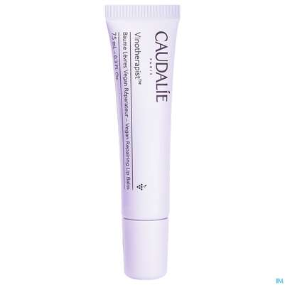 Sie sehen eine Packung Caudalie Veganer Reparierender Lippenbalsam 7,5ml, Produktbild: 03 Caudalie Veganer Reparierender Lippenbalsam 7,5ml, A-Nr.: 5715637 - 03