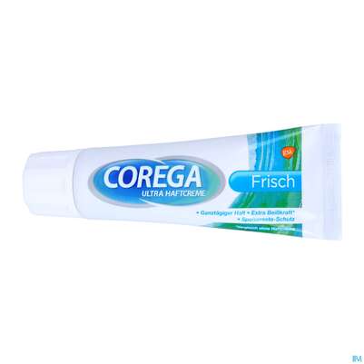 Sie sehen eine Packung Corega Ultra Haftcreme Starker Halt +frische 40g, Produktbild: 06 Corega Ultra Haftcreme Starker Halt +frische 40g, A-Nr.: 0155116 - 06