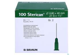 Injektionsspritzen U.zubeh. Einmalkanuelen Sterican/standard Gr2 G21x1 1/2 0,8x40mm 46575 100st, A-Nr.: 2692479 - 01