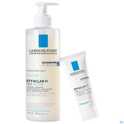 Sie sehen eine Packung La Roche Posay Akne/mischhaut Effaclar H Iso-biome Reinigung 390ml, Produktbild: 02 La Roche Posay Akne/mischhaut Effaclar H Iso-biome Reinigung 390ml, A-Nr.: 5593855 - 02
