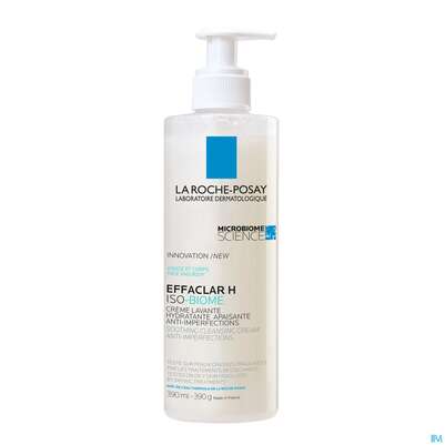 Sie sehen eine Packung La Roche Posay Akne/mischhaut Effaclar H Iso-biome Reinigung 390ml, Produktbild: 03 La Roche Posay Akne/mischhaut Effaclar H Iso-biome Reinigung 390ml, A-Nr.: 5593855 - 03